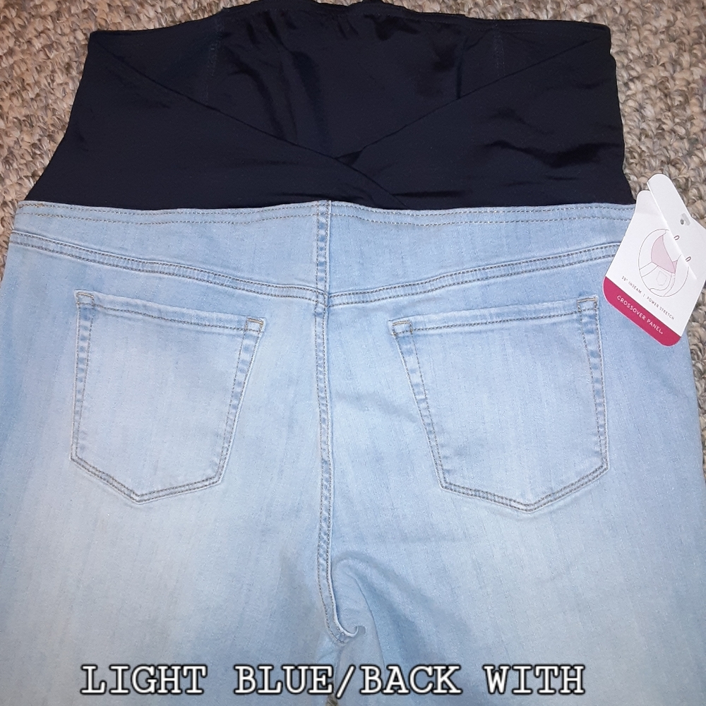 NEW MATERNITY LIGHT BLUE JEGGINS/JEANS - Picture 5 of 6